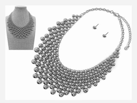 Beaded Bib Necklace