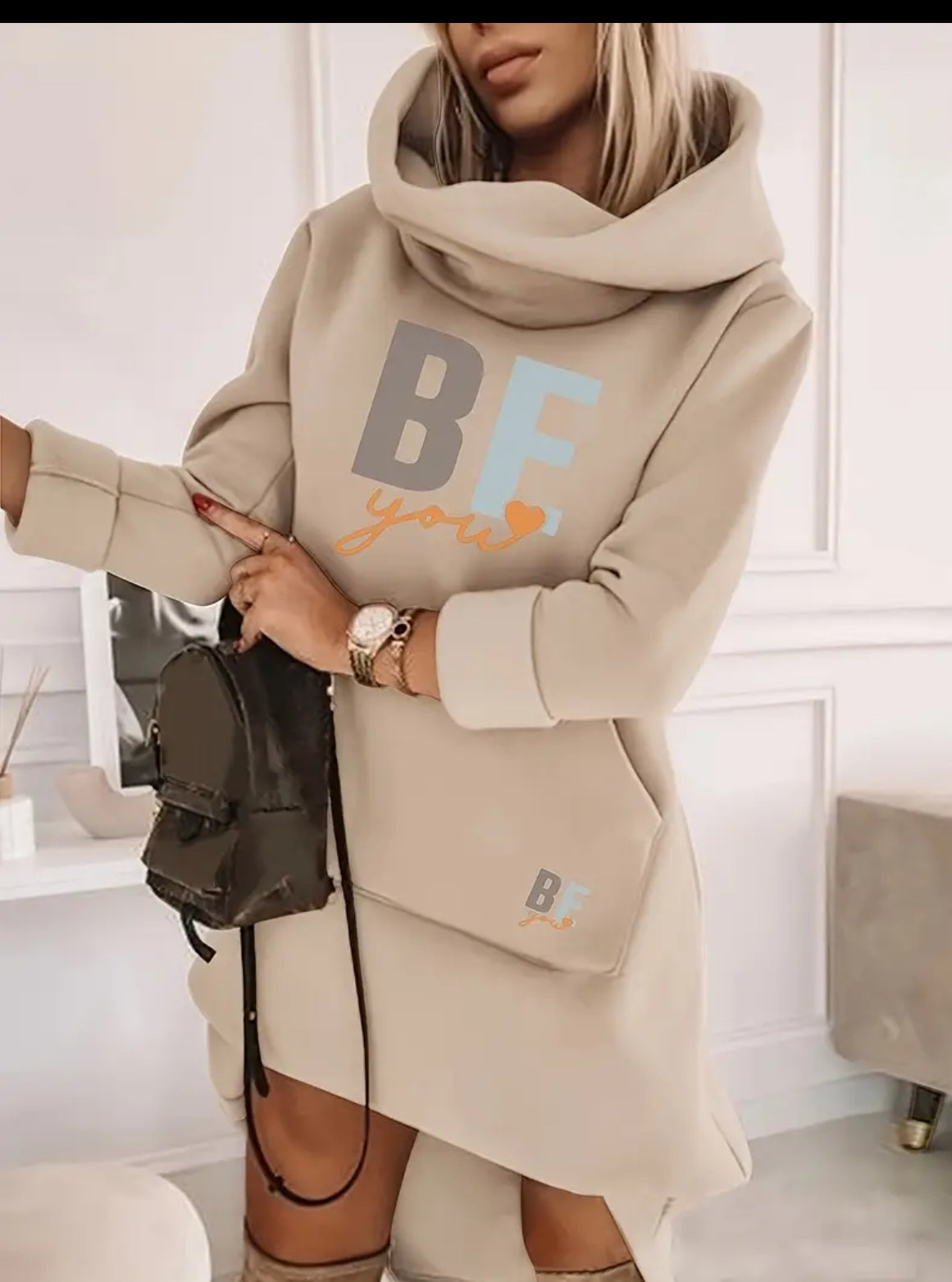 Be You hoodie dress