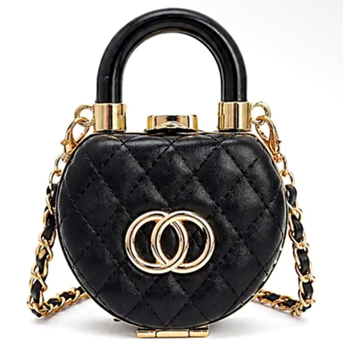 Quilted Crossbody Bag Black
