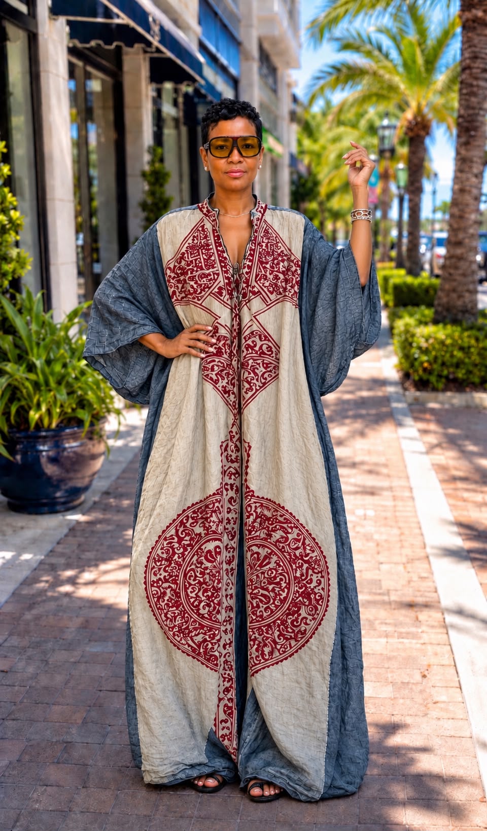 Boho Wide Leg Printed Jumpsuit