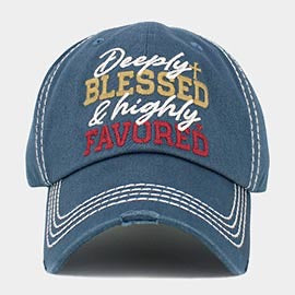 Deeply Blessed Highly Favored Baseball Caps
