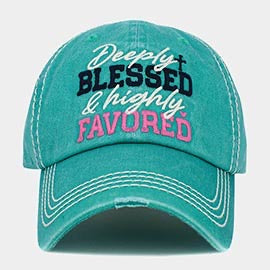 Deeply Blessed Highly Favored Baseball Caps