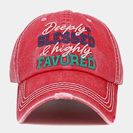 Deeply Blessed Highly Favored  Baseball Caps