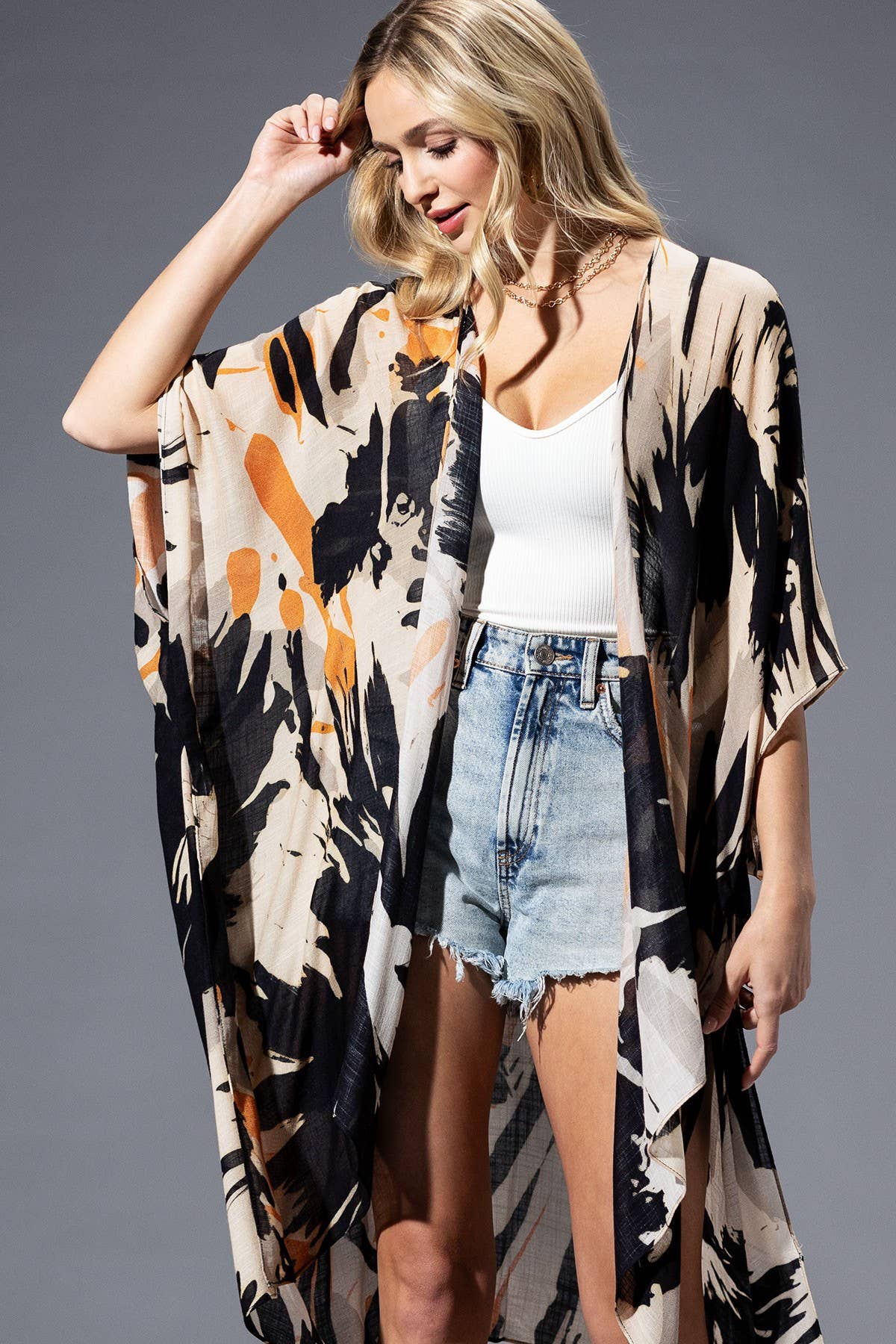 Ember Viscose Kimono