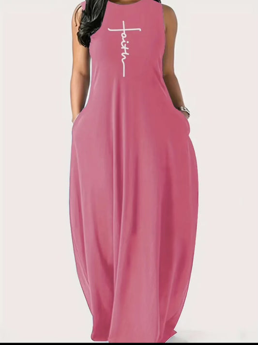 Pink Faith Maxi Dress