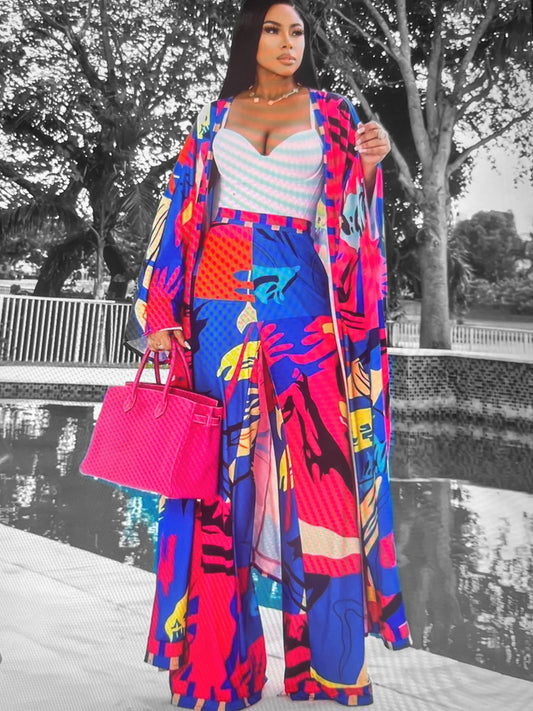 2pc duster and pants