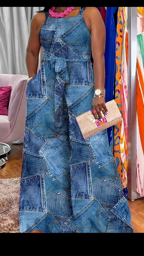 Denim Jumpsuit Blue