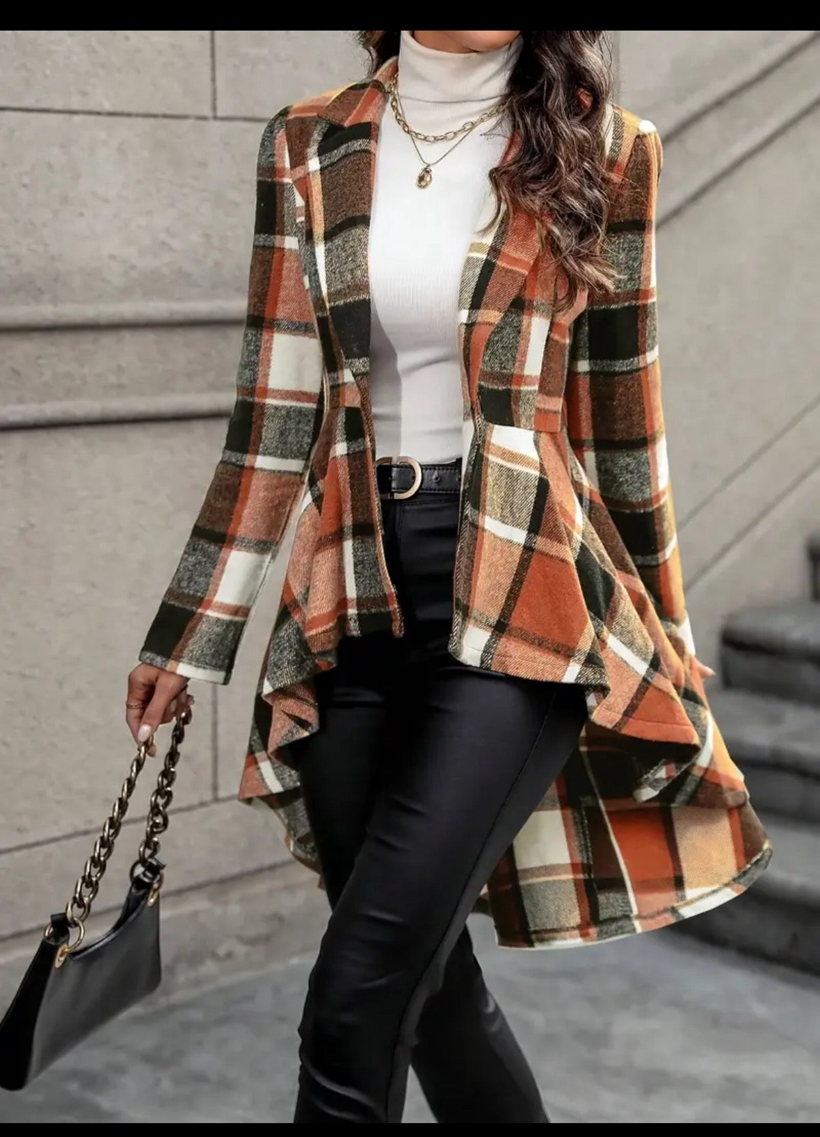 Plaid Button Down Jacket