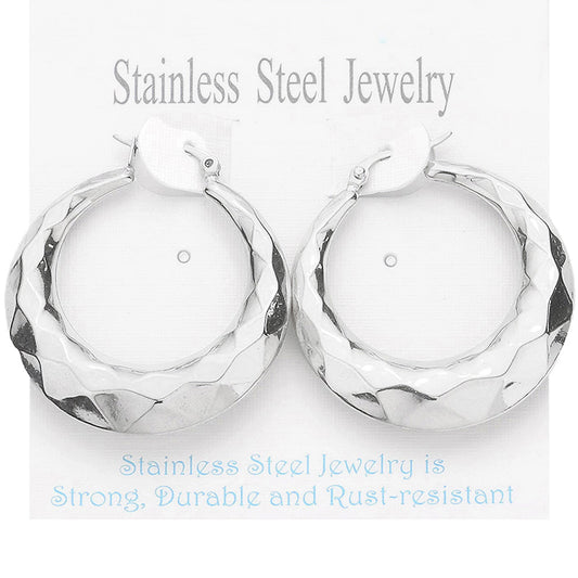 Stainless Steel Hoop Earrings