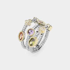 Cluster Stone Ring