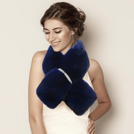 Fur Bling Pull-Through Scarf