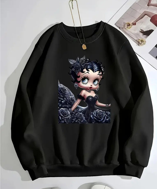 Novelty Cartoon Bettie Boop Sweatshirt