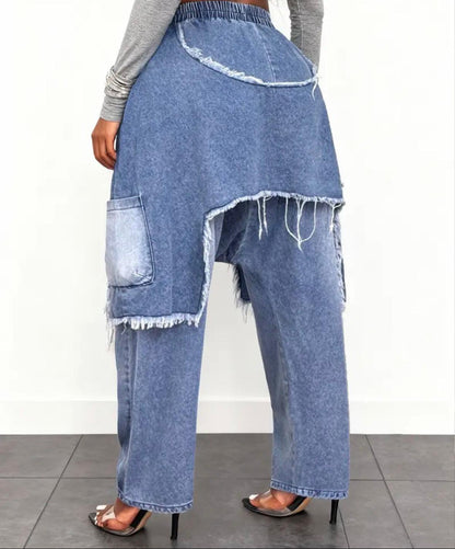 Brushed denim jeans