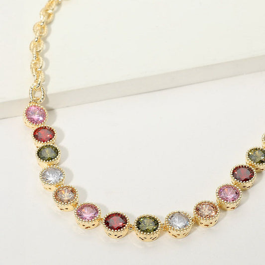 Cluster link necklace