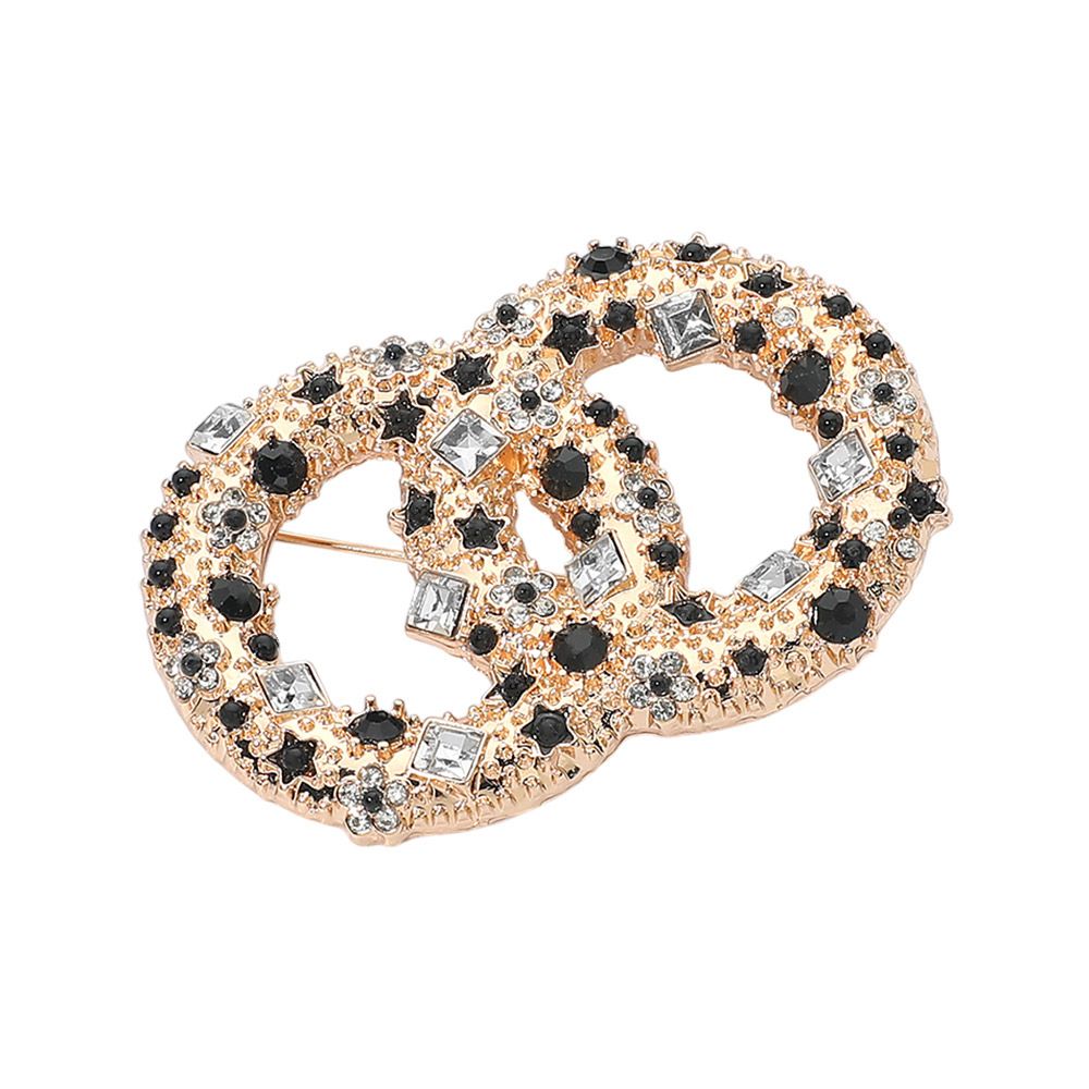 Embellished brooch pin