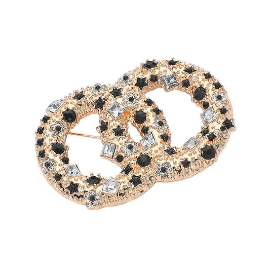 Embellished brooch pin