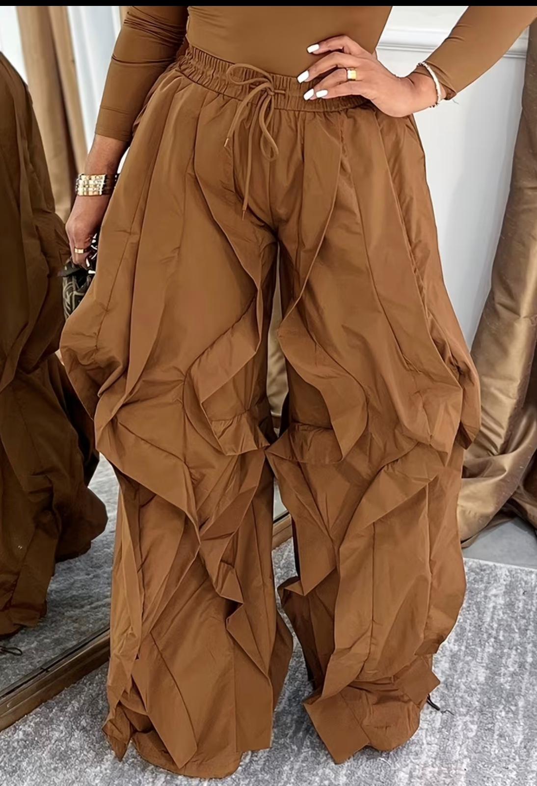 Parachute Pants Brown