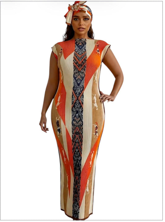 Colorful stretch dress