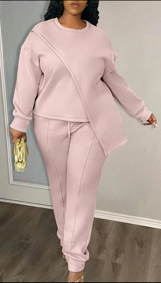 Blush 2pc Pants Set