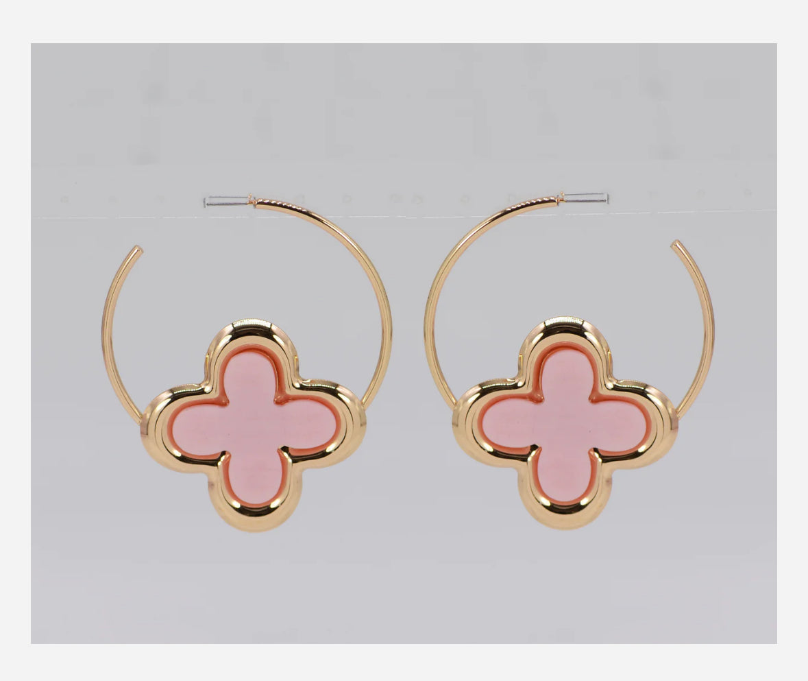 Quatrefoil earrings