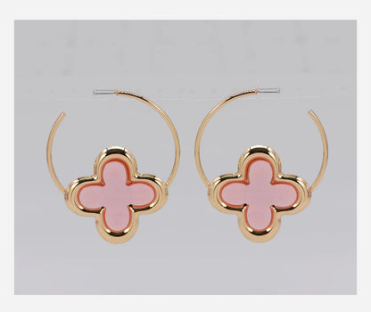 Quatrefoil earrings