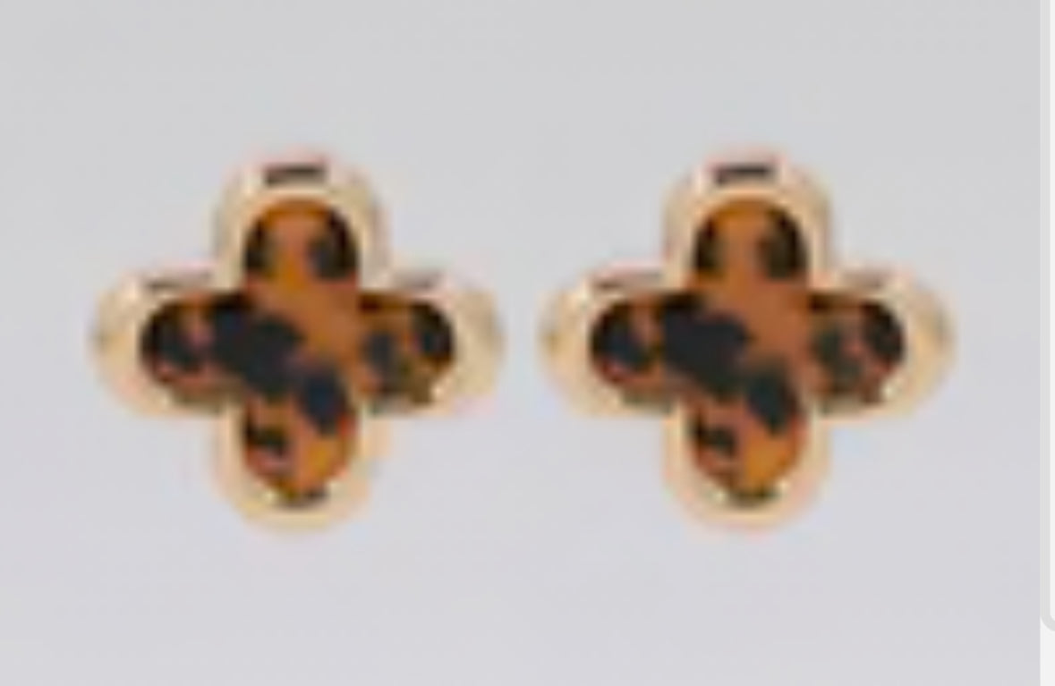 Quatrefoil earrings