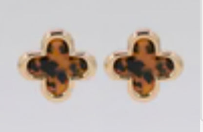 Quatrefoil earrings