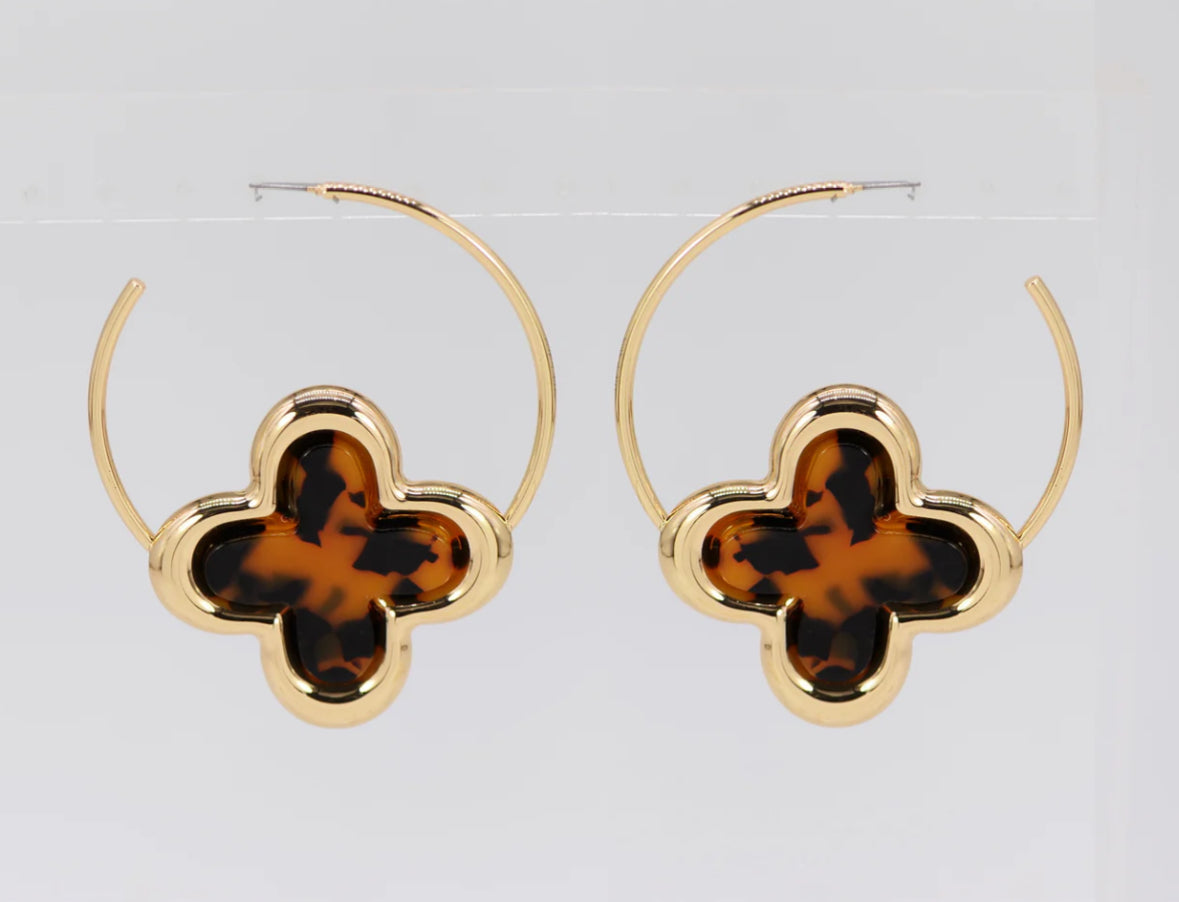 Quatrefoil earrings
