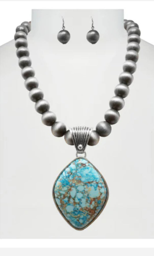 Turquoise western 3 pc set