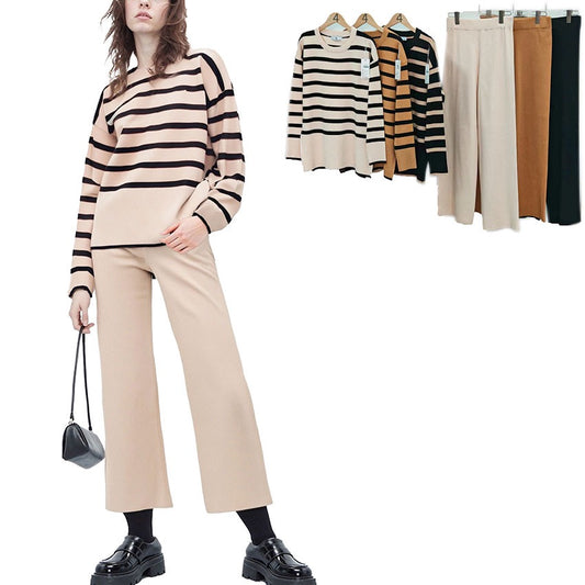 2pc Striped Pants Set