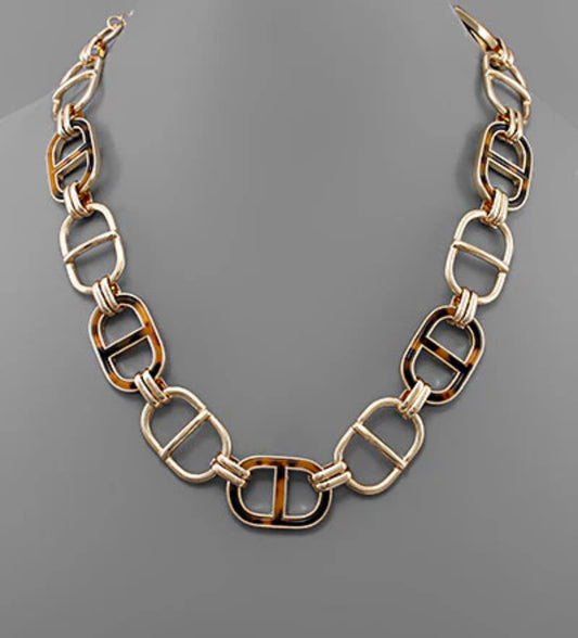 2 pc tortoise necklace set