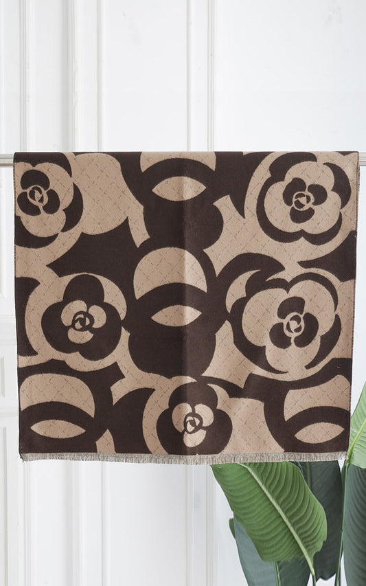 Pattern scarf | Brown