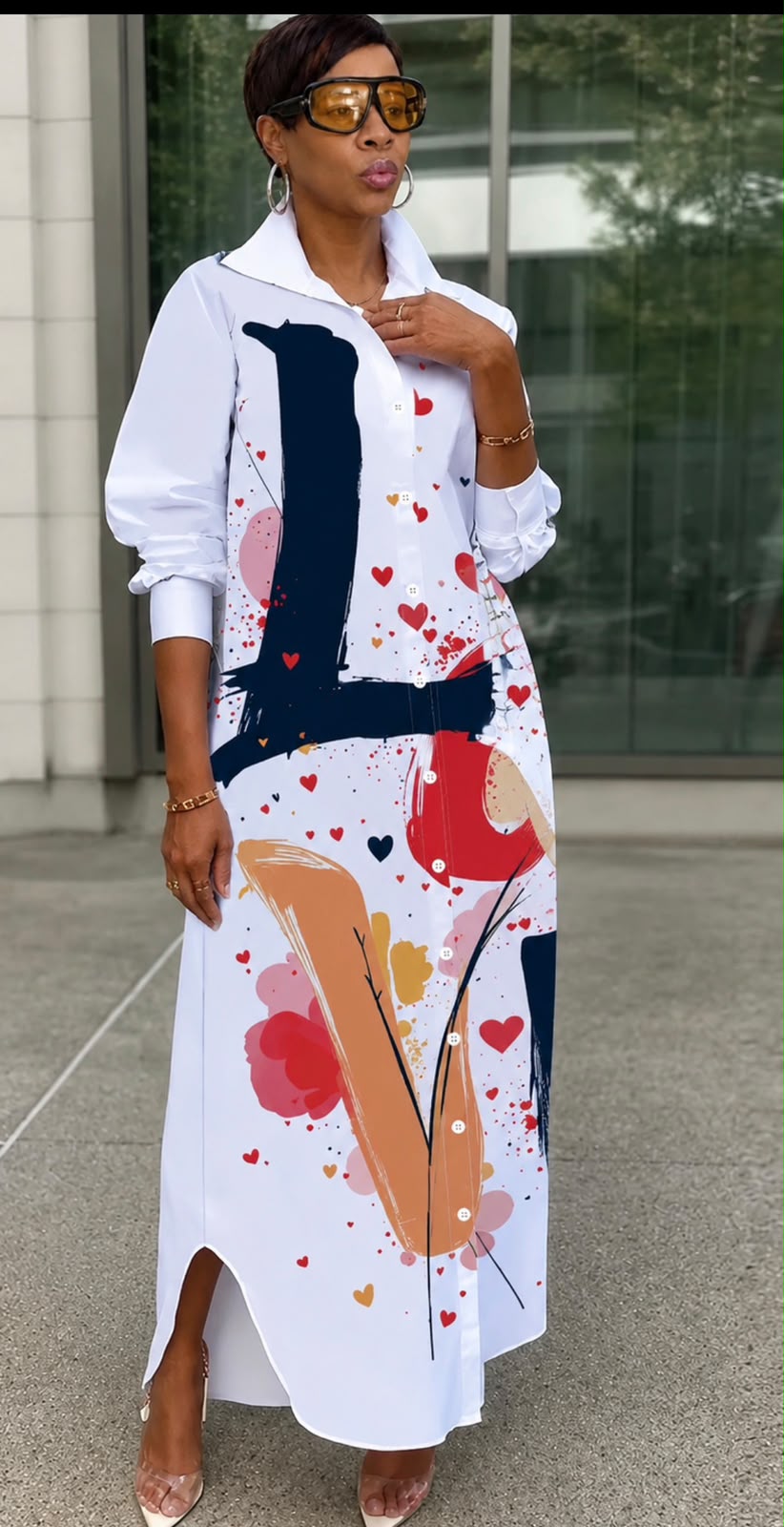 Colorful Shirt Dress