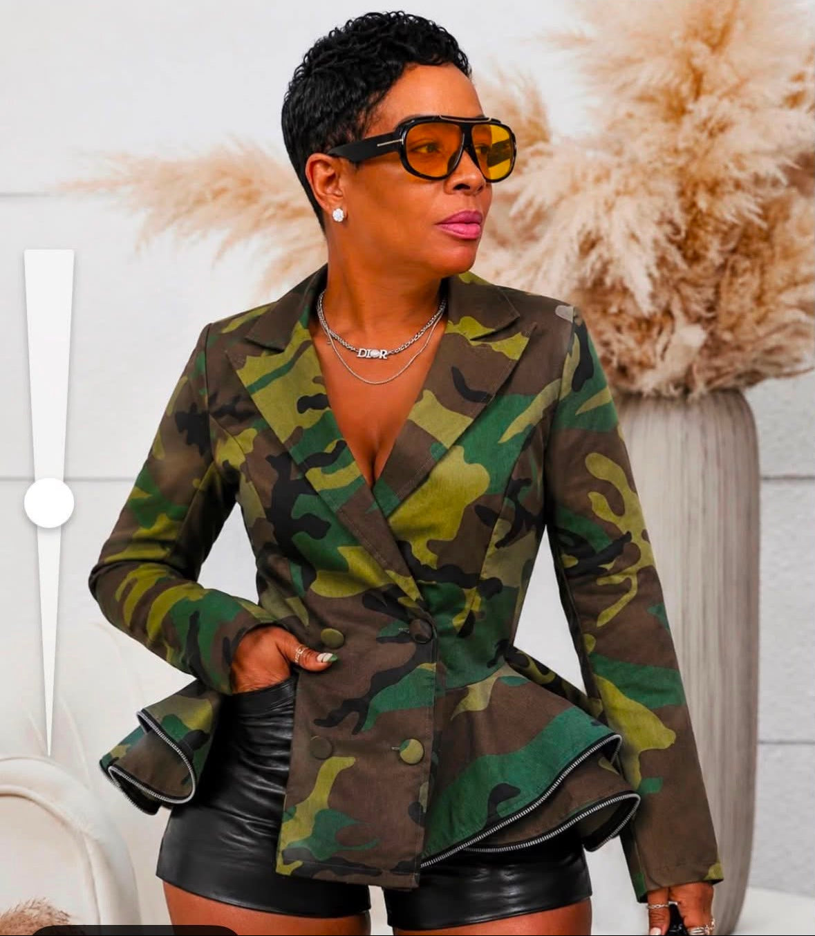 Camo blazer