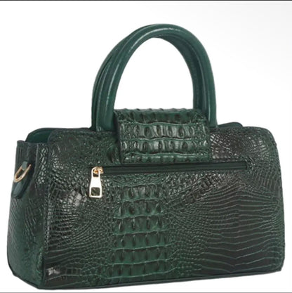 Croc Embossed Handbag