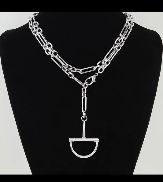 Linked Chain Necklace Silver