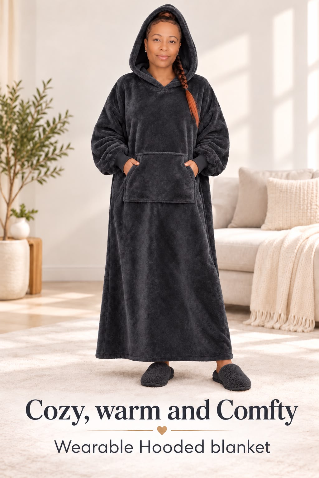 Oversized Wearable Hooded Blanket