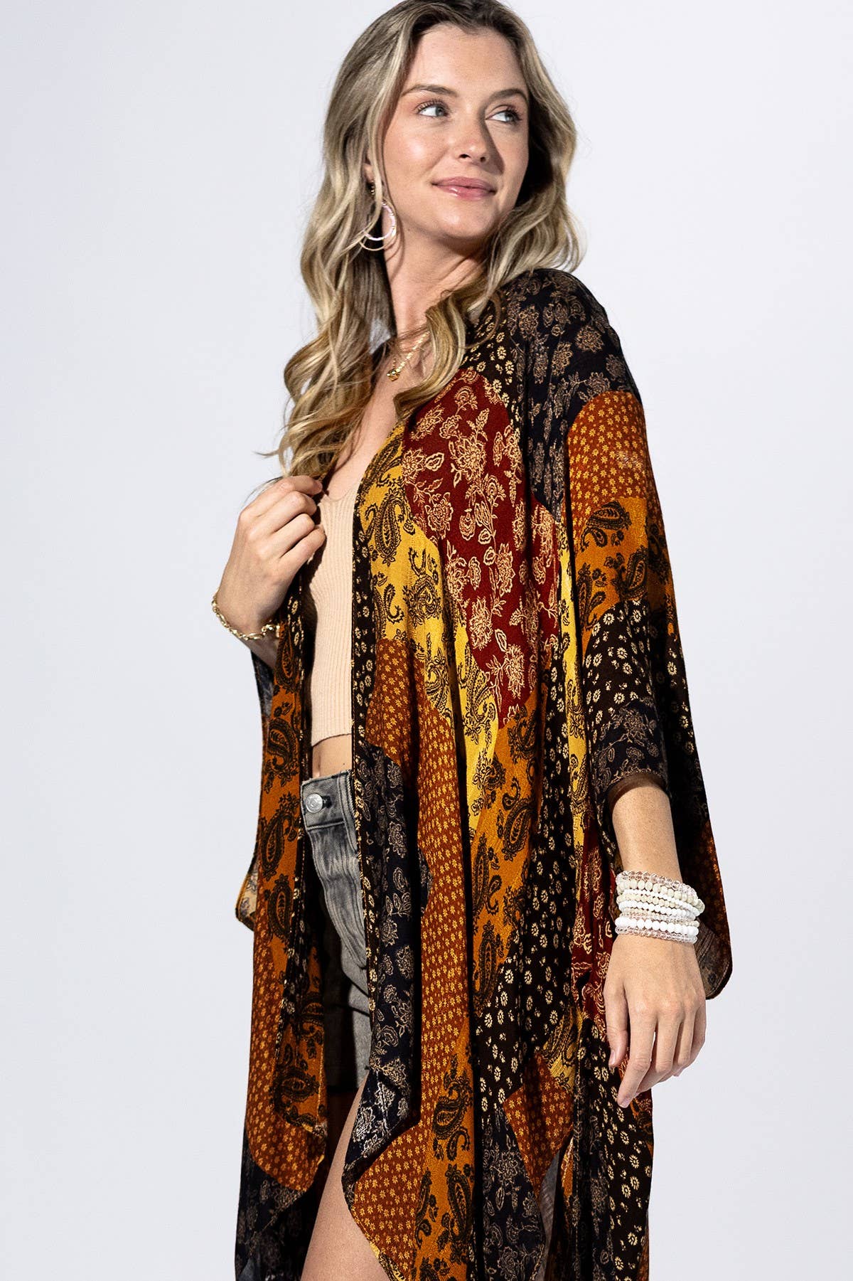 Patchwork Meadow Kimono