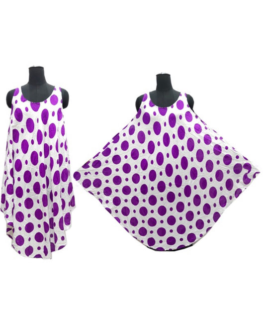 Polka dot flowy dress