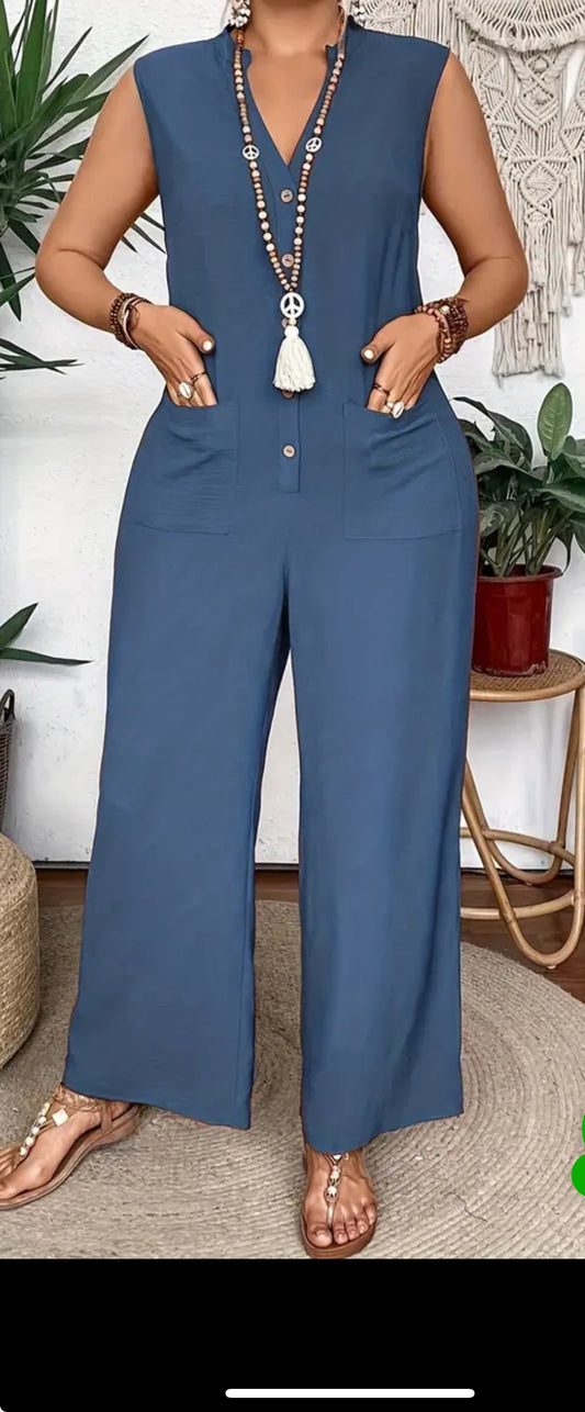 Blue Slate Jumpsuit