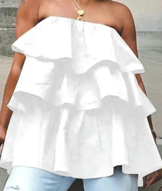 White halter top