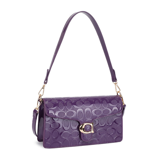 Purple classic handbag
