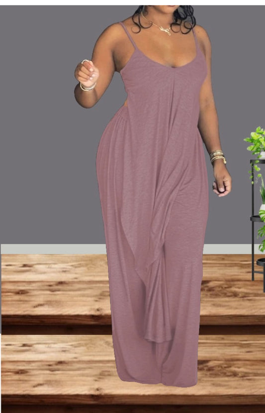 Casual 2pc Cami Top Wide Leg Pant Set
